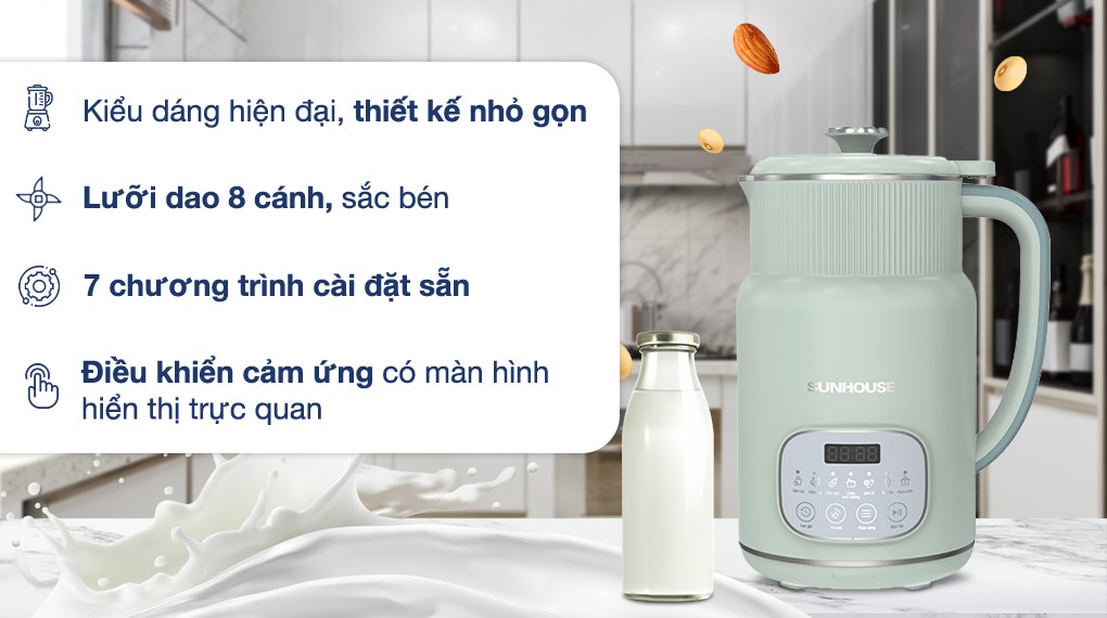 Máy làm sữa hạt đa năng Sunhouse SHD5260