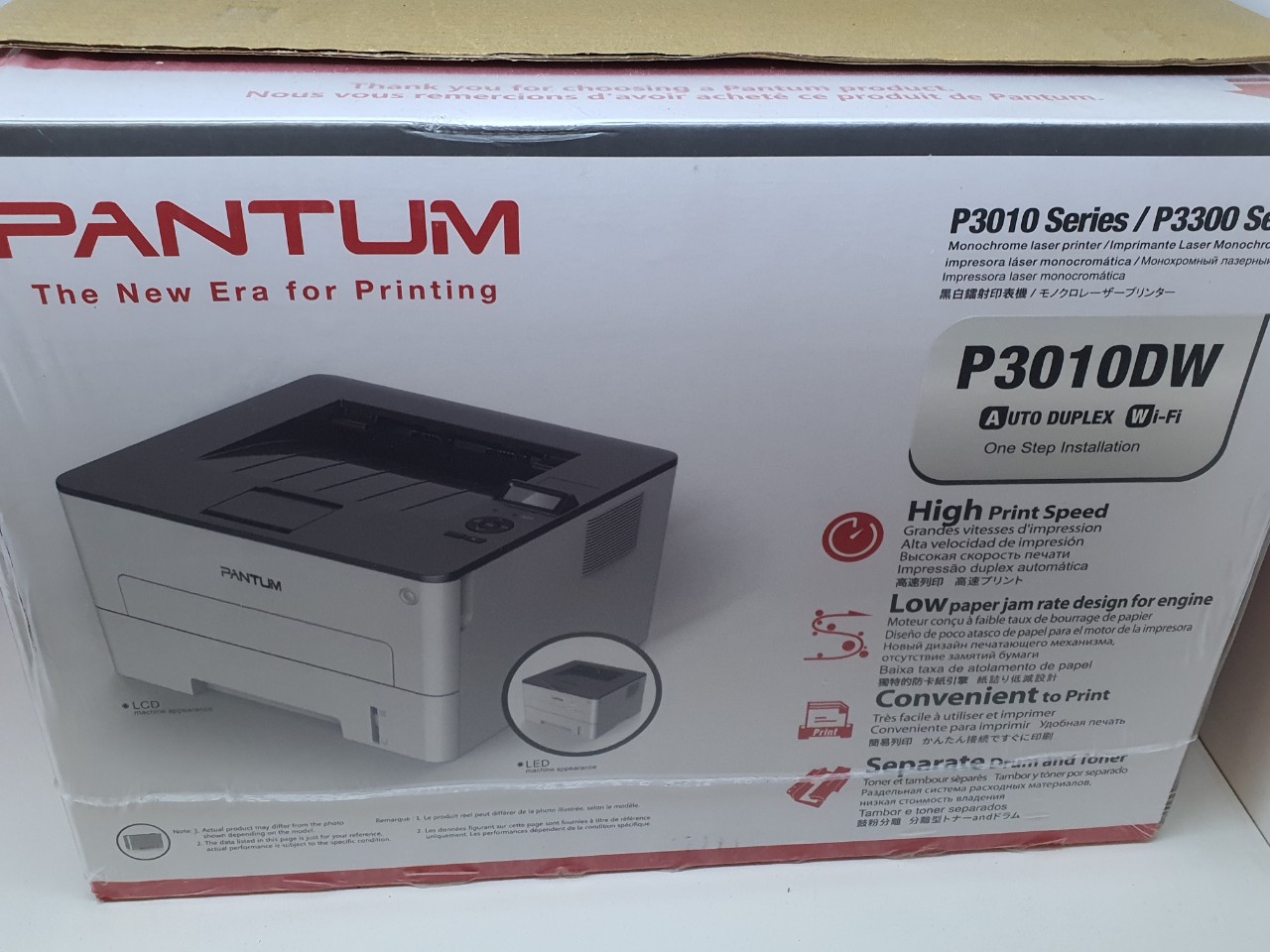 Máy in laser đen trắng PANTUM P3010DW (A4/A5/ Đảo mặt/ USB/ WIFI)