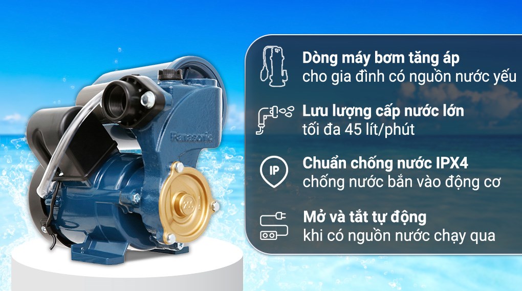 Máy bơm nước tăng áp Panasonic A-200JAK 200W