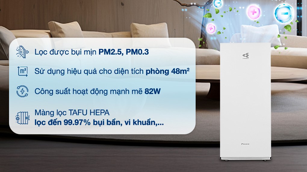 Máy lọc không khí Daikin MCK70ZVM7-W 82W (Màu trắng)