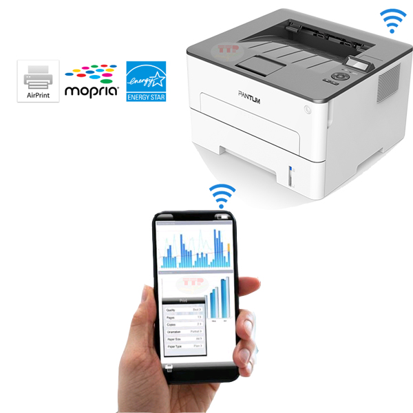 Máy in laser đen trắng PANTUM P3010DW (A4/A5/ Đảo mặt/ USB/ WIFI)