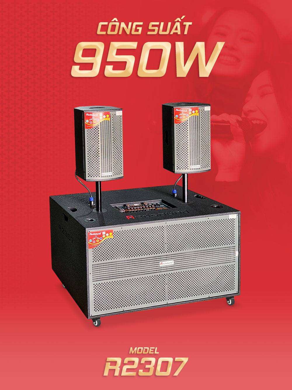 Loa kéo di động Redsound R2307 Bass 5 tấc đôi