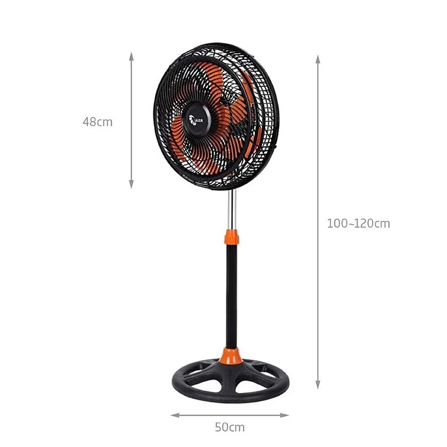 Quạt đứng ASIAvina TURBO PLUS VY639892 - Đen cam - 90W