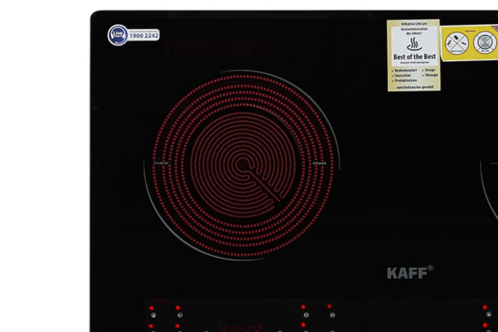 KF-073IC Bếp âm kính 01 từ + 01 hồng ngoại KAFF