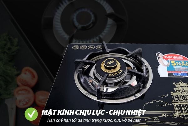 Bếp gas dương kính Sunhouse MAMA MMBB0787B