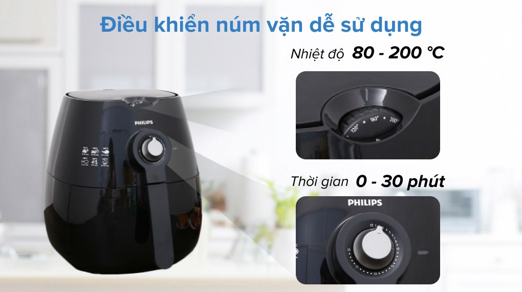 Nồi chiên không dầu Philips HD9220/20 2.4 lít