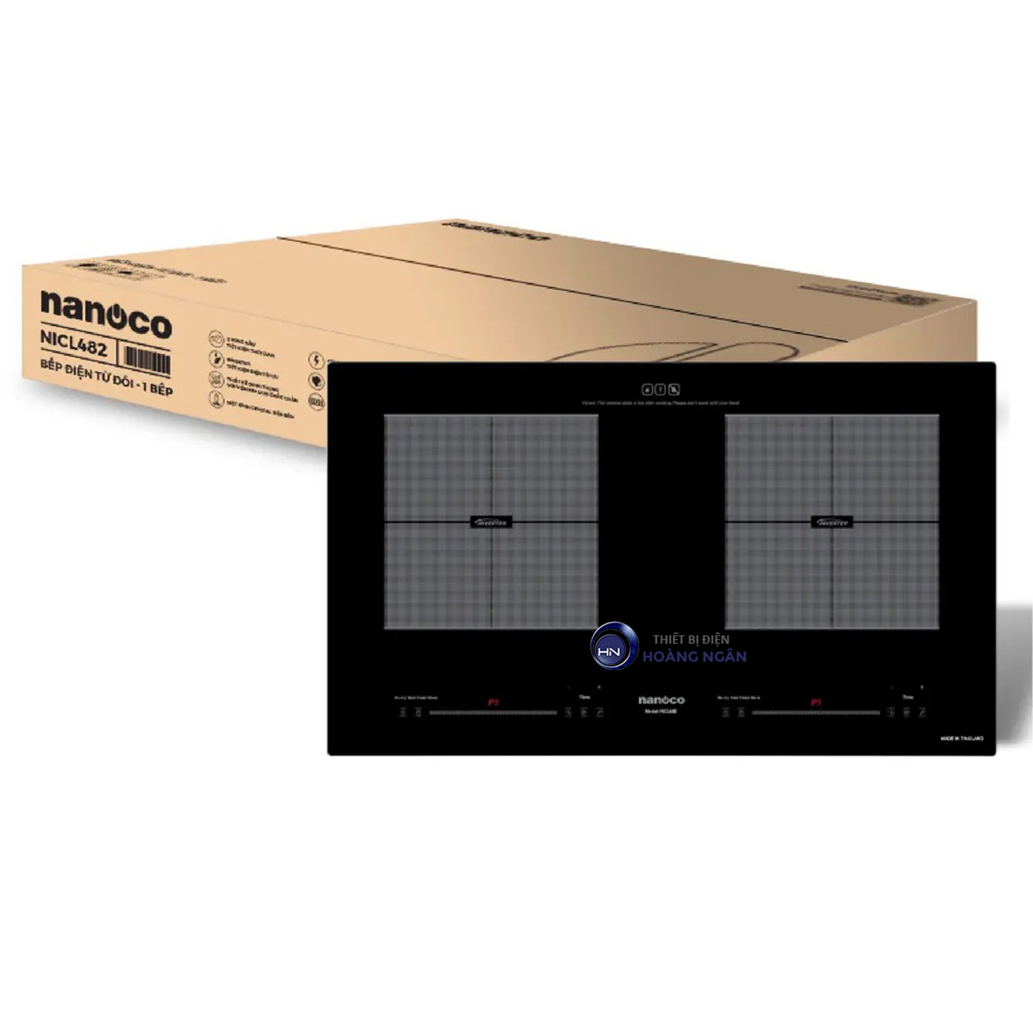 Bếp điện từ đôi Nanoco model NICL482