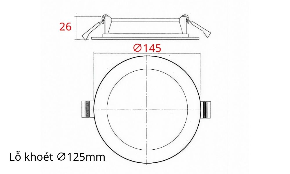 Đèn led âm trần 12W NNP73478A Panasonic