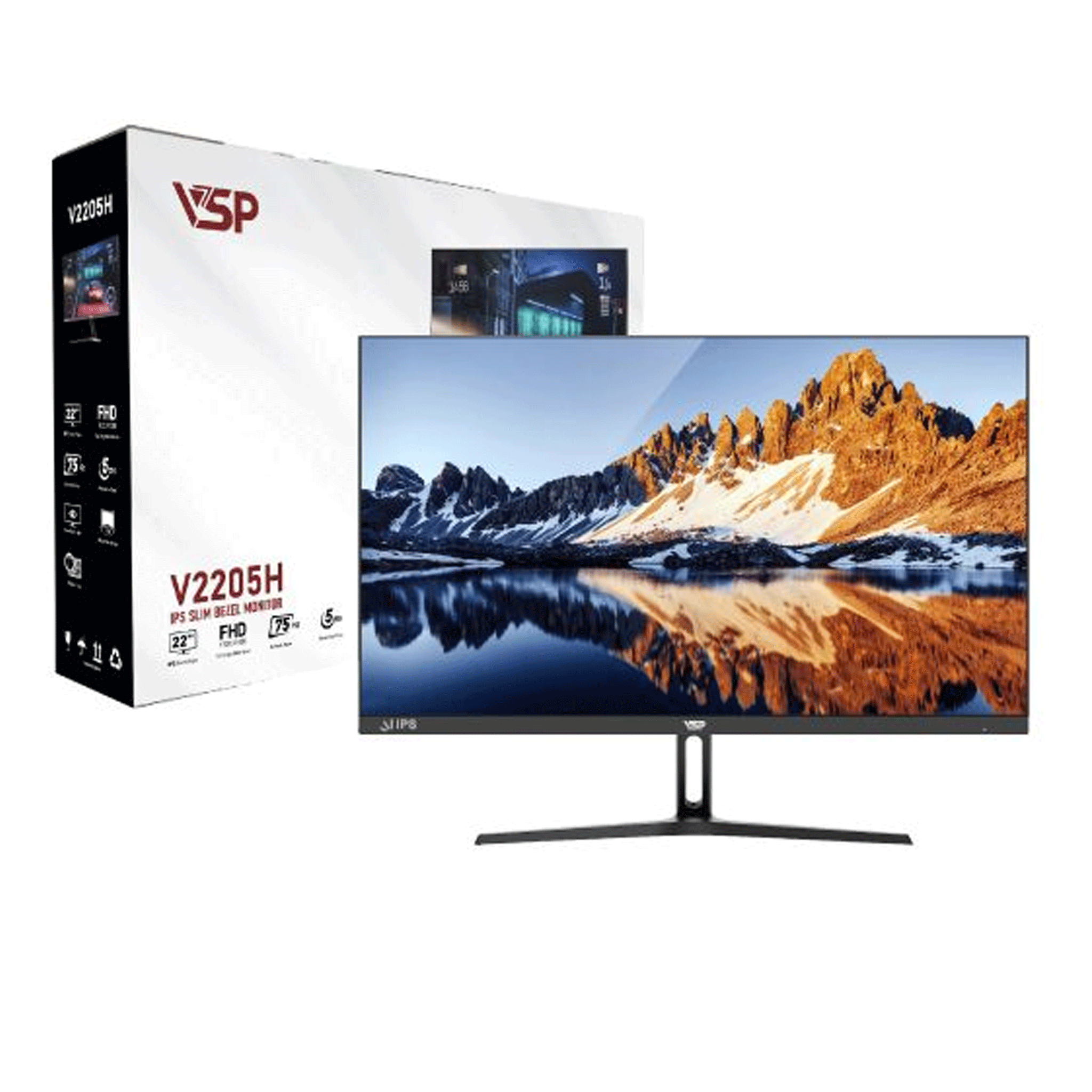 Màn hình VSP V2205H 21.5" IPS FHD 75Hz