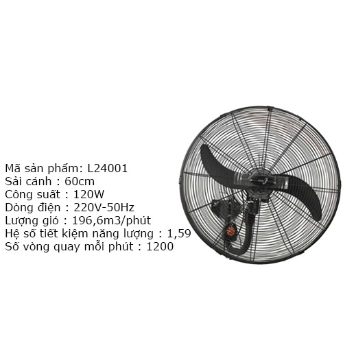 Quạt treo CN Asia L24001
