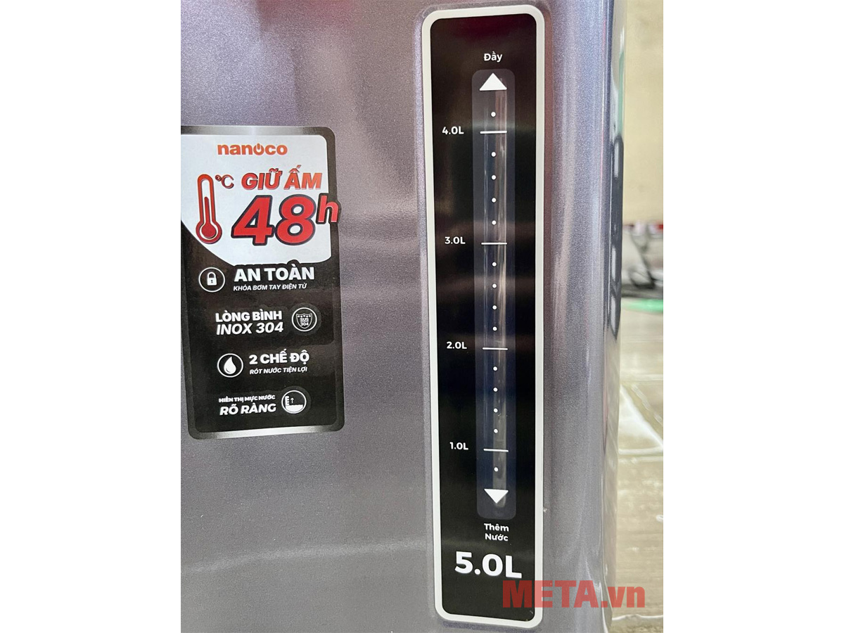 Bình thủy điện Nanoco NETF500 - 5 lít