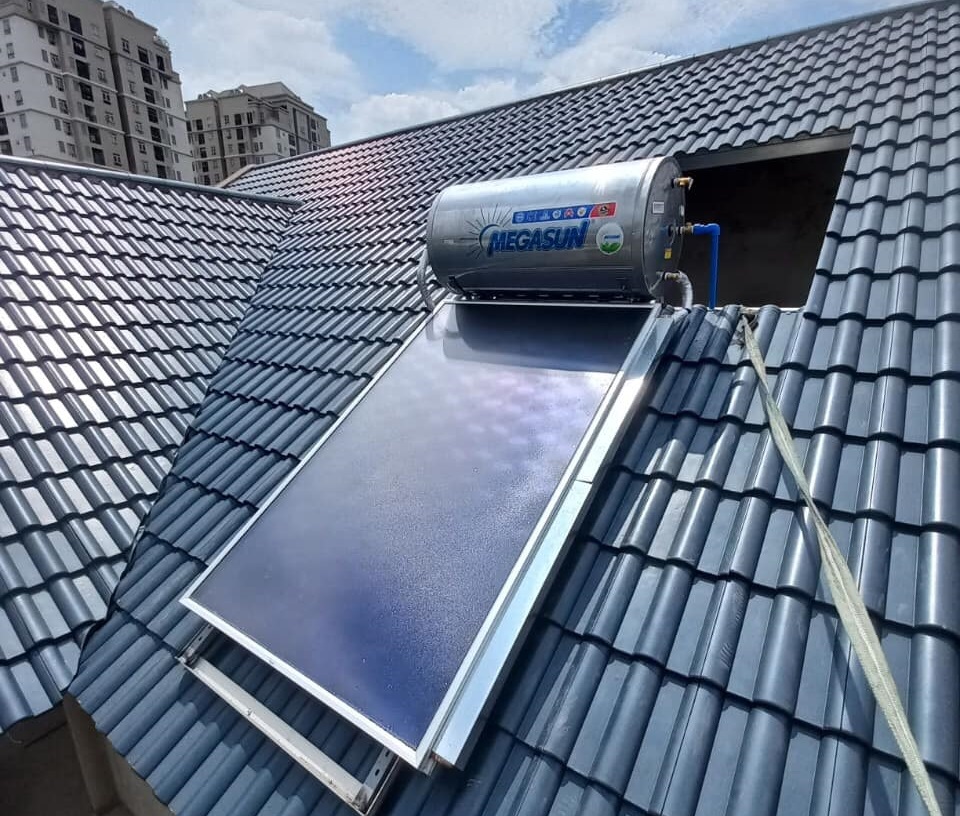 Máy năng lượng mặt trời tấm phẳng Megasun 150 lít không chịu áp