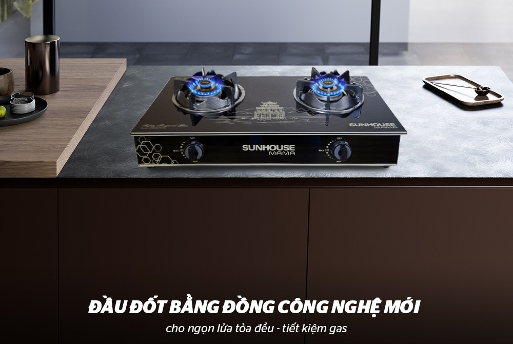 Bếp gas dương kính Sunhouse MAMA MMBB0787B