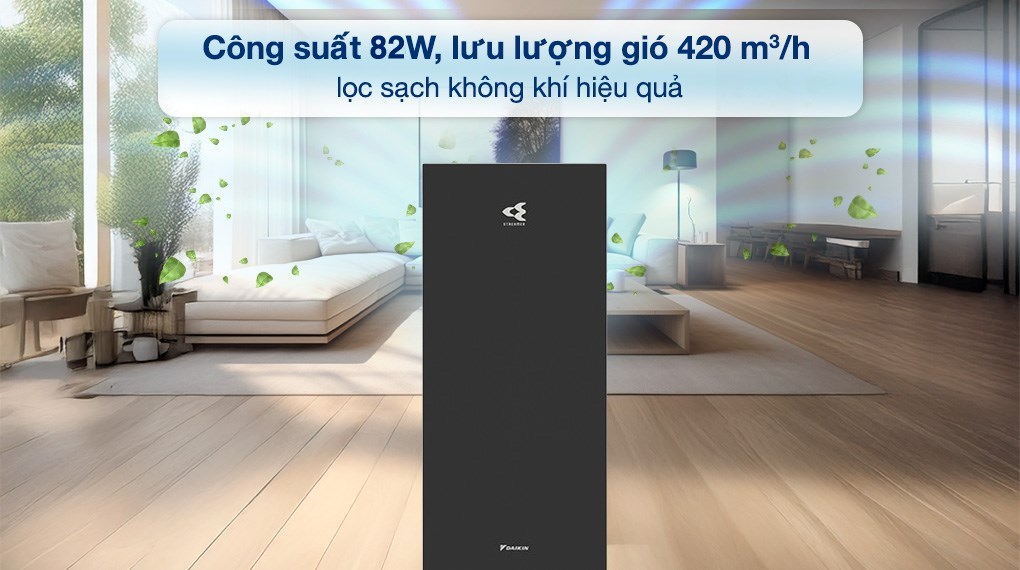 Máy lọc không khí Daikin MCK70ZVM7-T 82W (Màu đen)