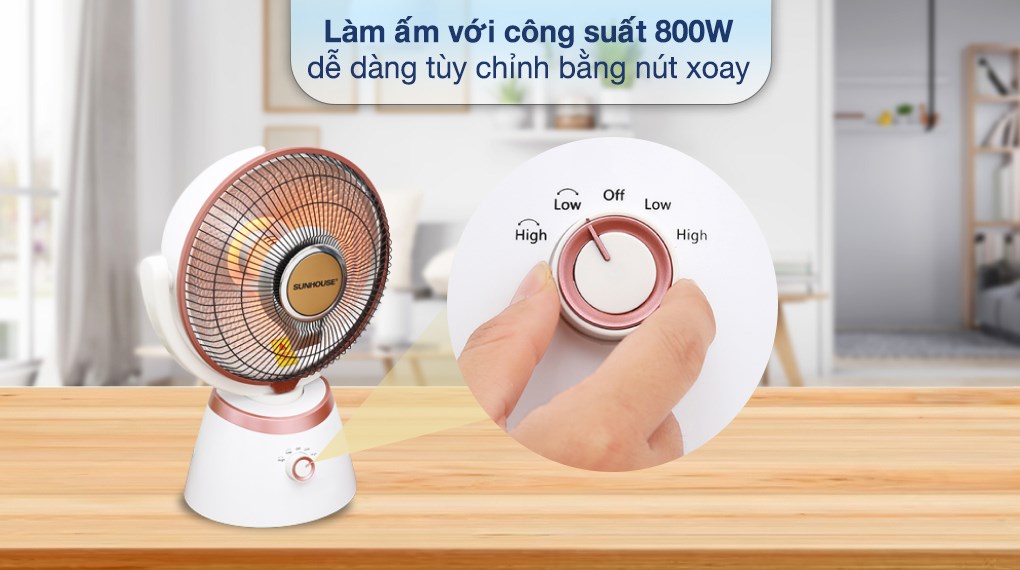 Quạt sưởi carbon Sunhouse SHD7008