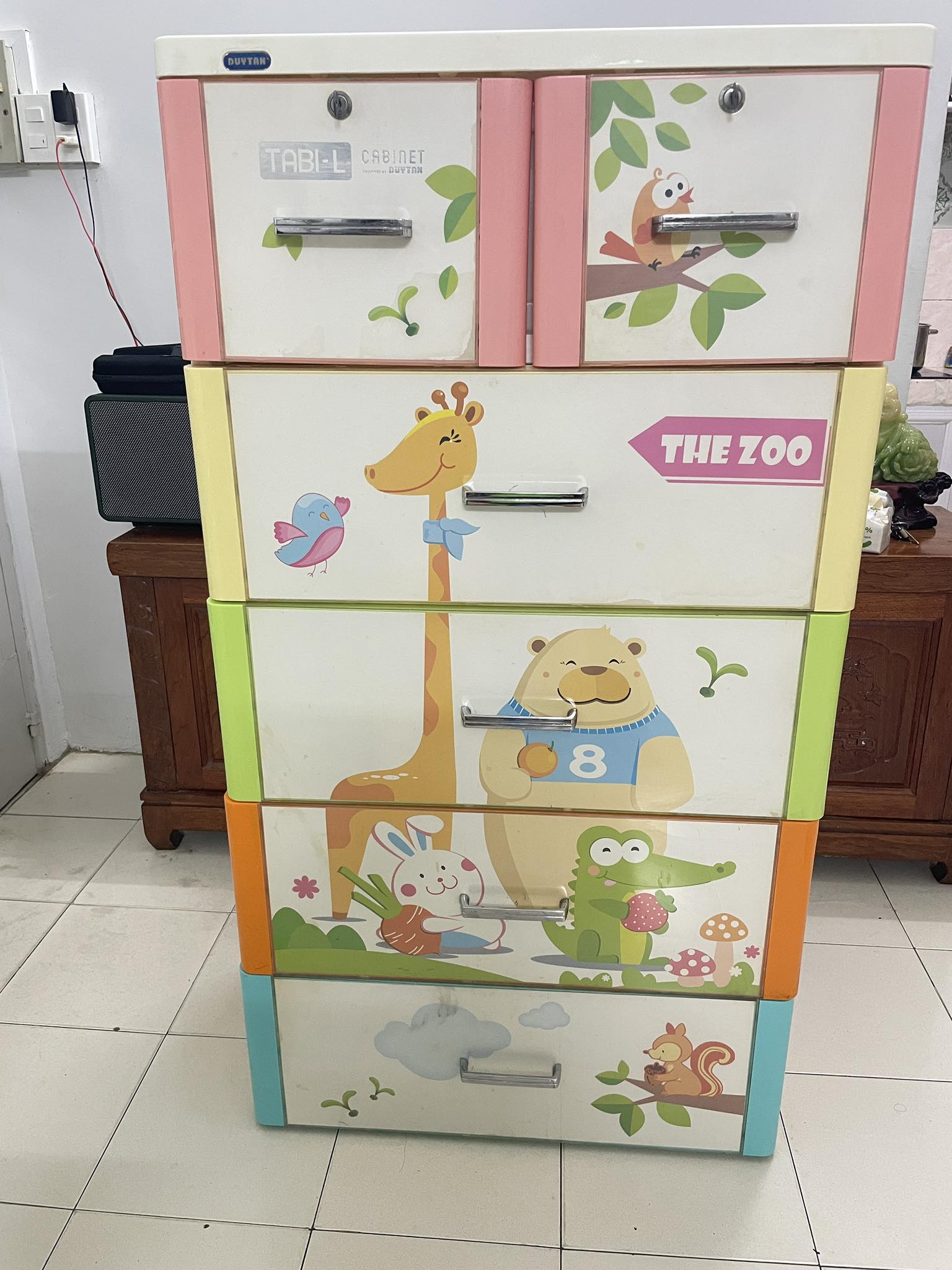 Tủ nhựa Duy Tân Mina 5 tầng (Vườn thú)