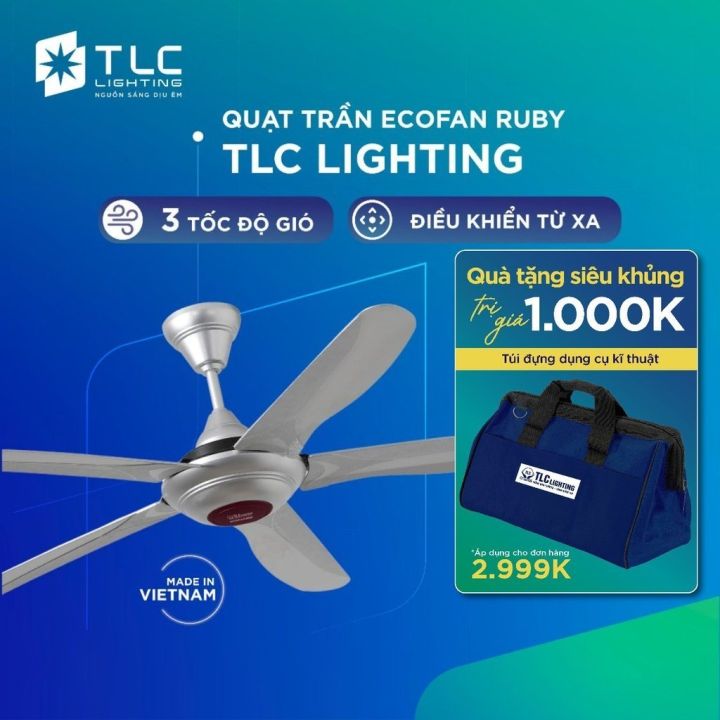Quạt trần ECOFAN RUBY TLC