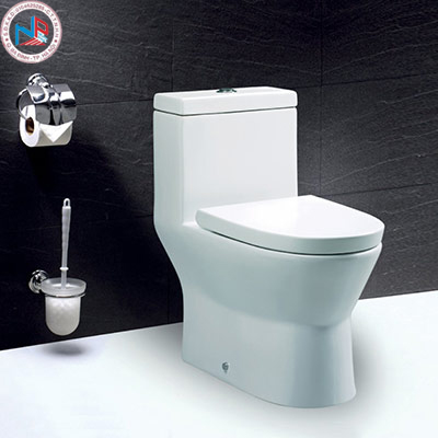 Bàn cầu liền khối nắp rơi êm C1374 CAESAR