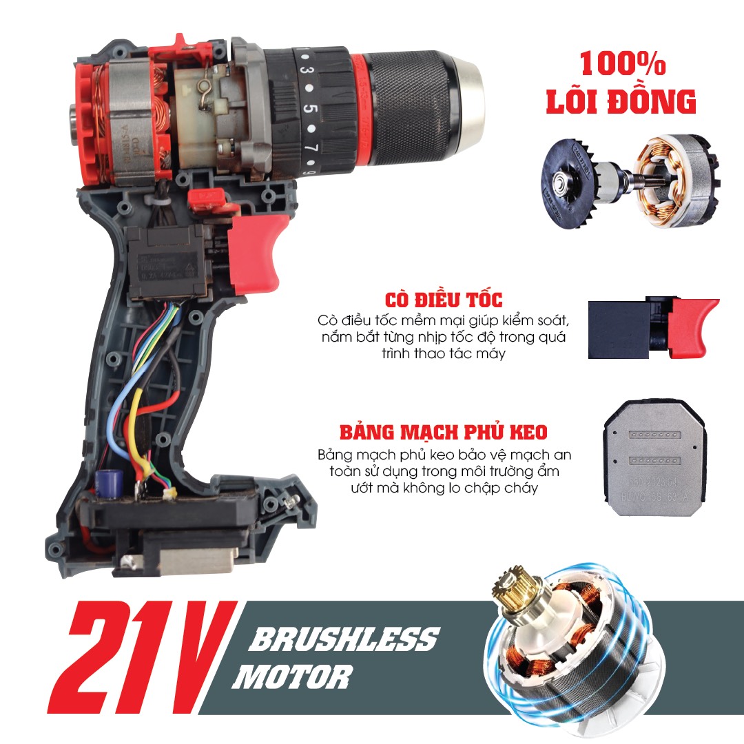Máy Khoan 13mm Workfix WF-ID1370N