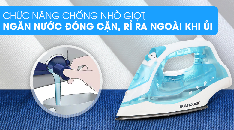 Bàn ủi hơi nước Sunhouse SHD2065 1600W