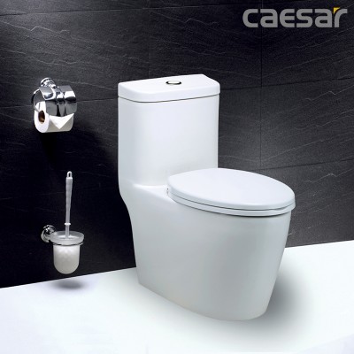 Bàn cầu liền khối nắp rơi êm C1374 CAESAR