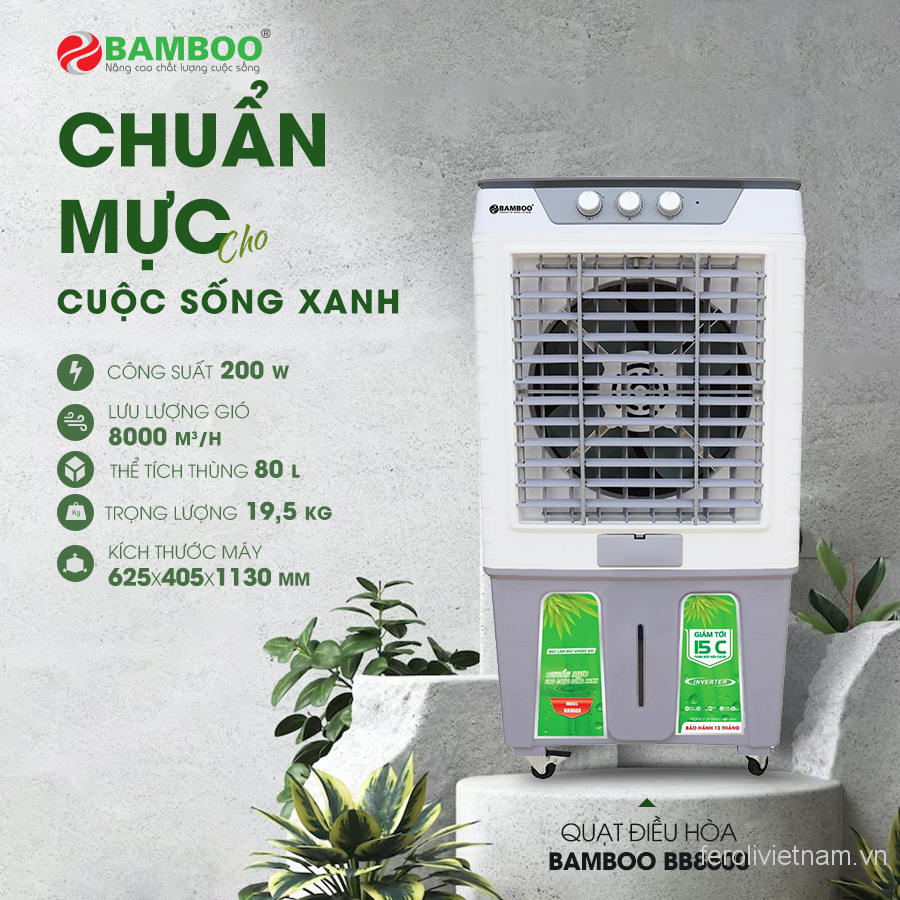 Quạt điều hòa Bamboo BB8600