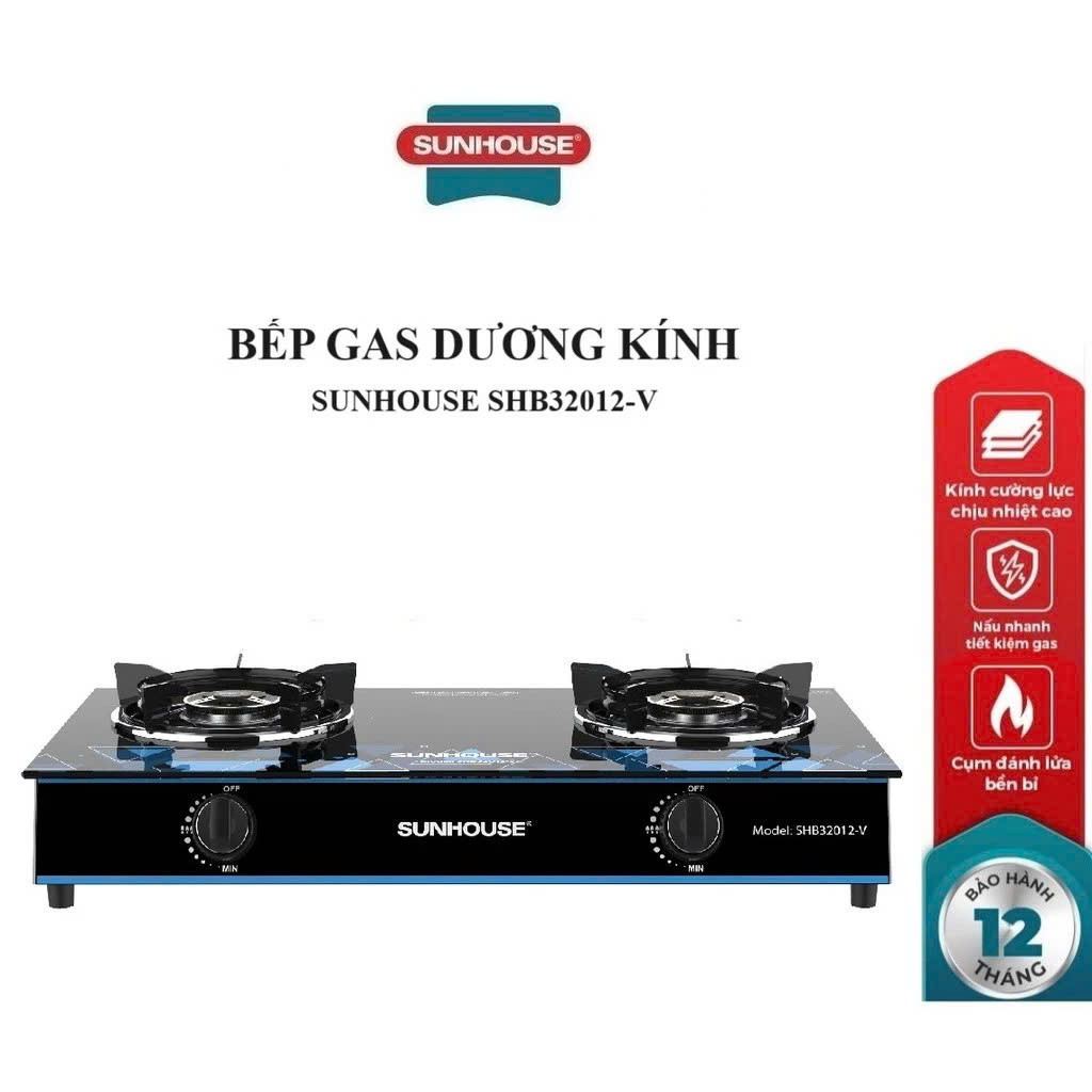 Bếp gas dương kính Sunhouse SHB32012-V
