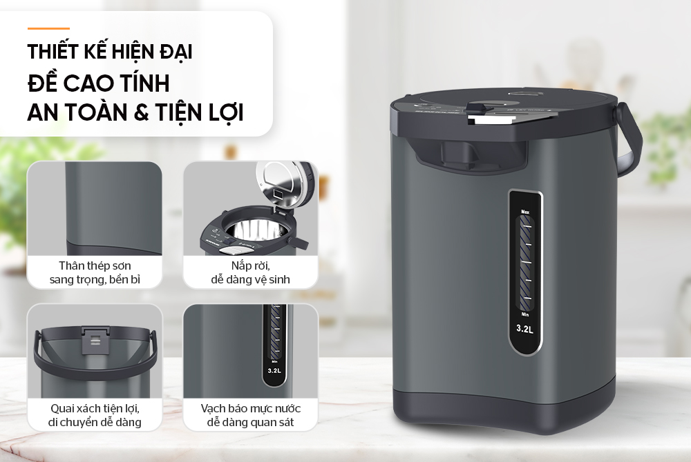 Bình thủy điện 3.2L Sunhouse SHD1536