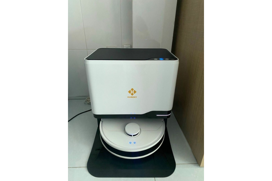 Robot Tự Động Giặt Giẻ Lau Của Đức Hubert HB-S79 AI Camera Lau Nhà Hút Bụi, diệt khuẩn