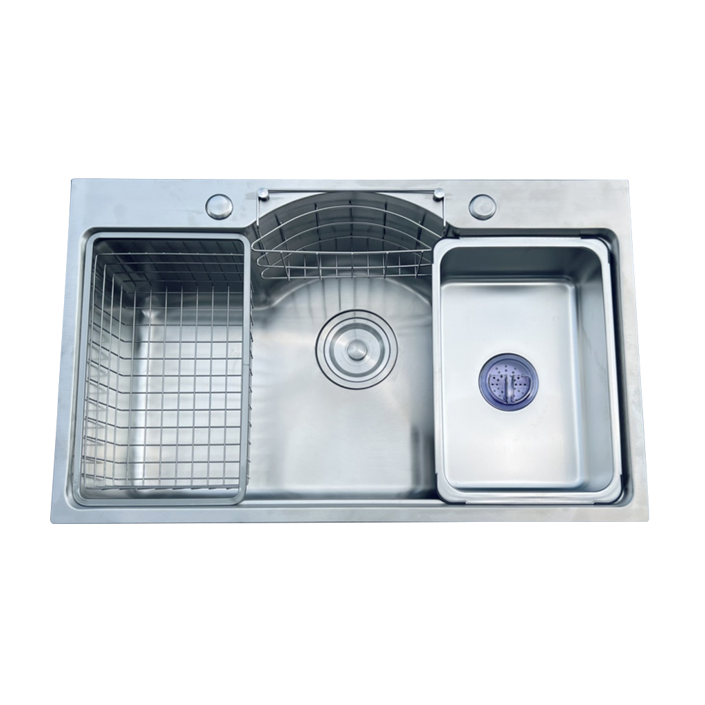 Chậu Inox 78x48 (304) khuyết Proxia