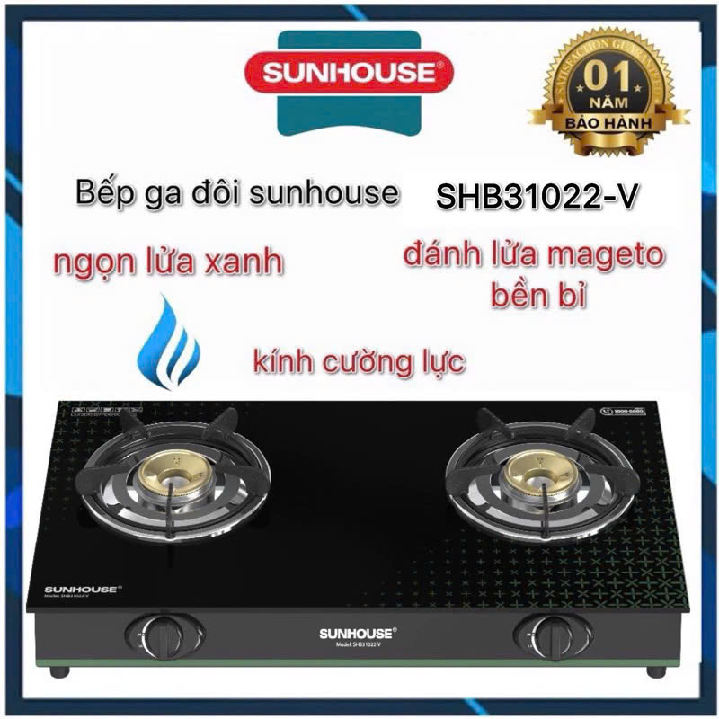 Bếp gas dương kính Sunhouse SHB31022-V