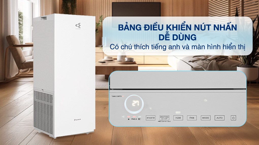 Máy lọc không khí Daikin MCK70ZVM7-W 82W (Màu trắng)