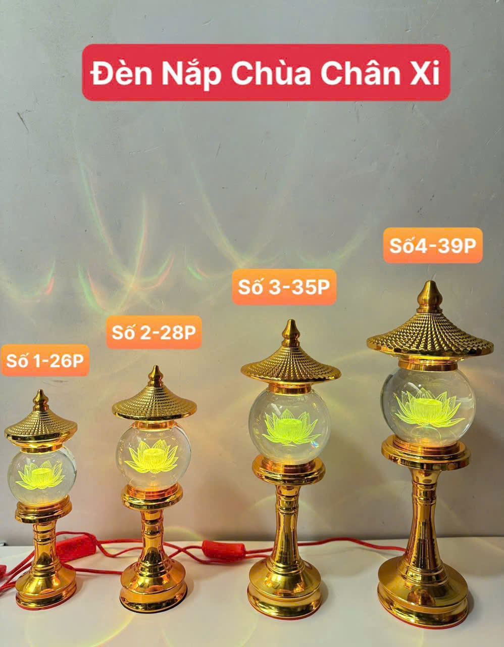 Đèn Nắp Chùa Chân Xi