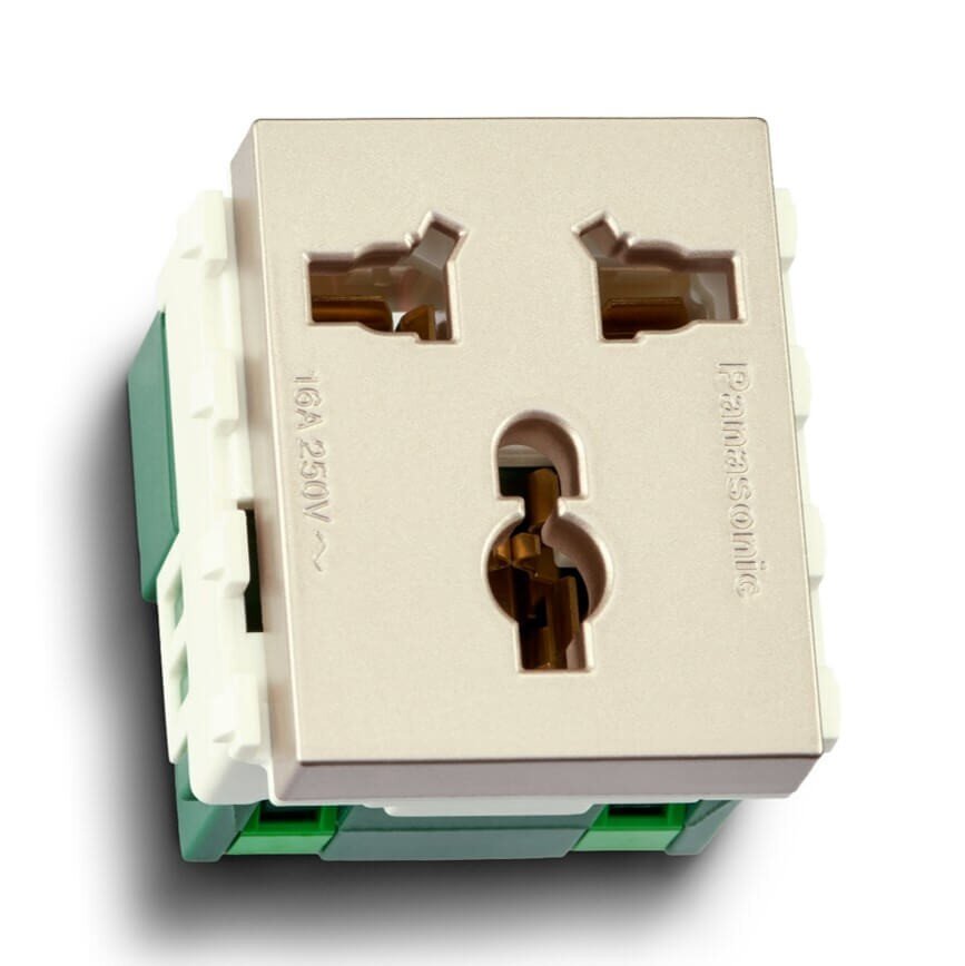 Ổ cắm đa năng Panasonic Halumie có màn che WEV1171 16A