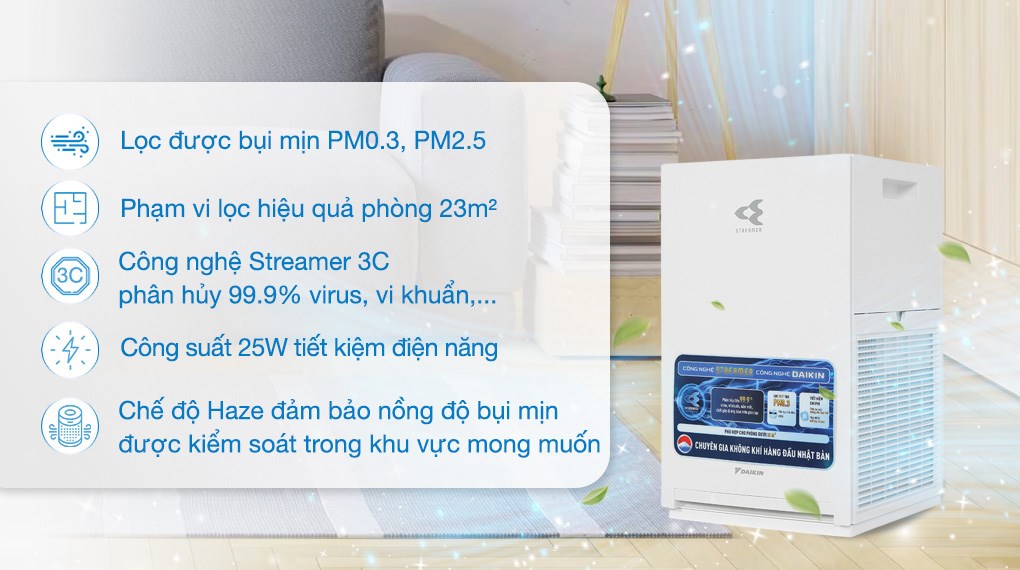 Máy lọc không khí Daikin MC30YVM7 25W