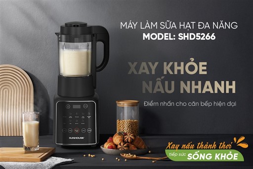 Máy làm sữa hạt Sunhouse 1.75 lít SHD5266