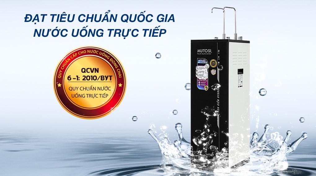 Máy lọc nước RO nóng nguội lạnh Hydrogen ion kiềm Mutosi MP-S1021H 10 lõi 
