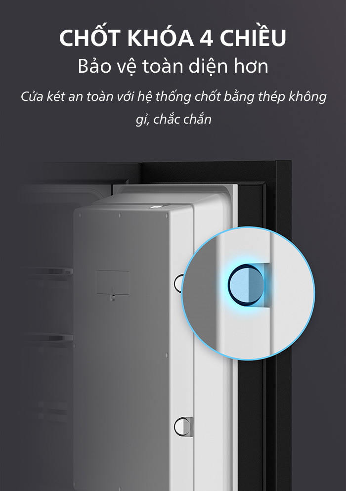 Két sắt nhập khẩu thông minh chống cháy Philips SBX501-5C0