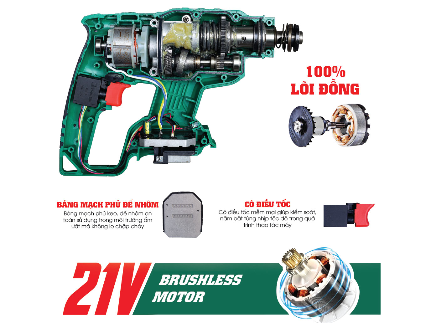 Máy khoan đục bê tông chạy pin Workfix WF-RH2603