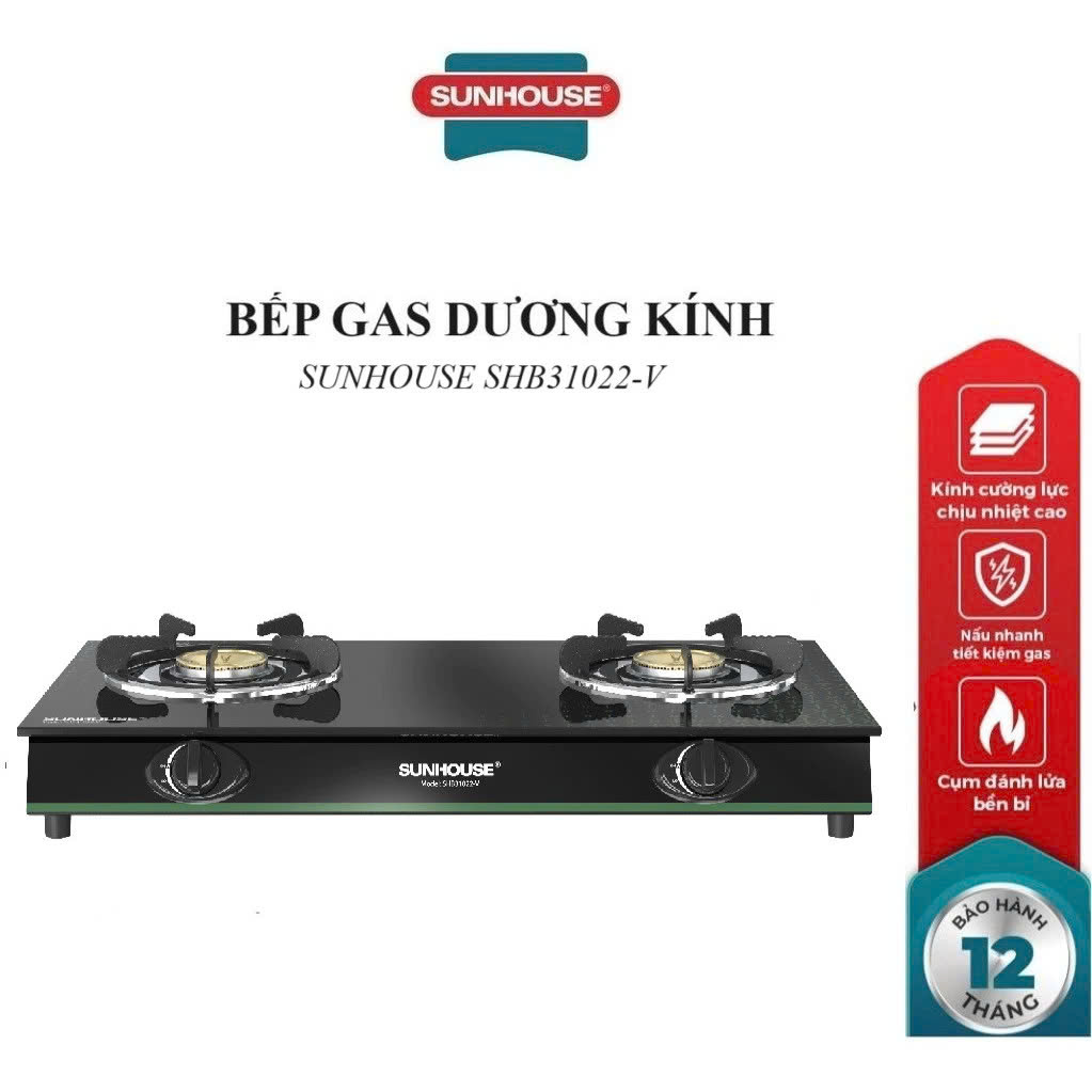 Bếp gas dương kính Sunhouse SHB31022-V