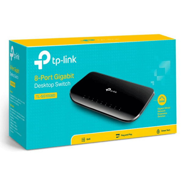 Switch 8 port Gigabit TP LINK TL-SG1008D 1GB