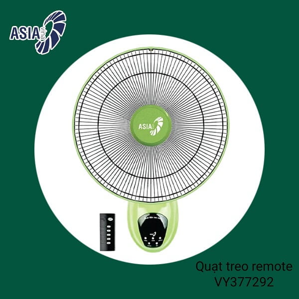  Quạt Treo Tường Asia VY377292 (Remote) - Màu lá