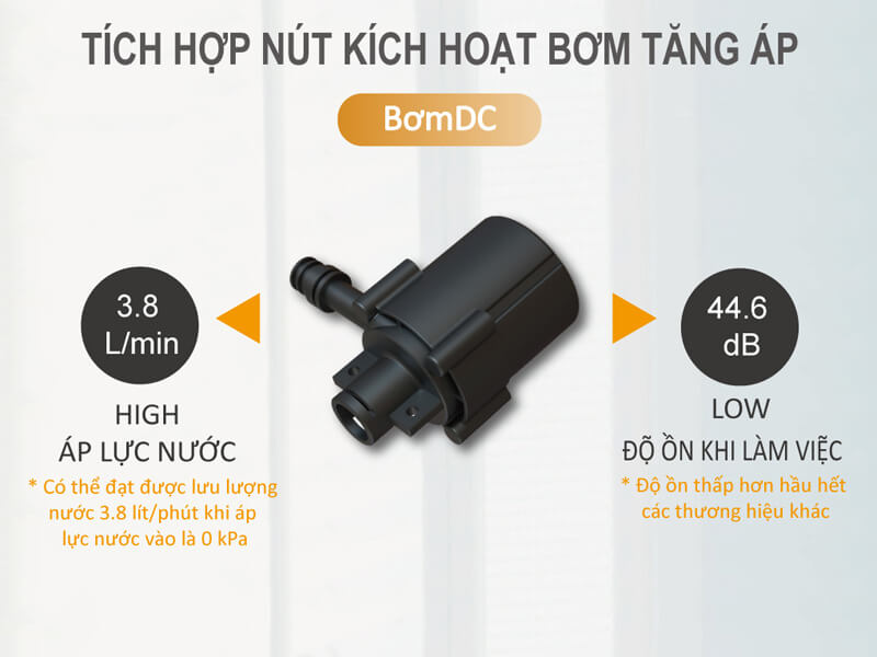 Máy nước nóng trực tiếp có bơm trợ lực OTTOWA TH45P02
