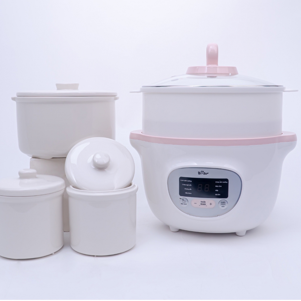 Nồi nấu cháo chậm Bear 1.6L Sube002