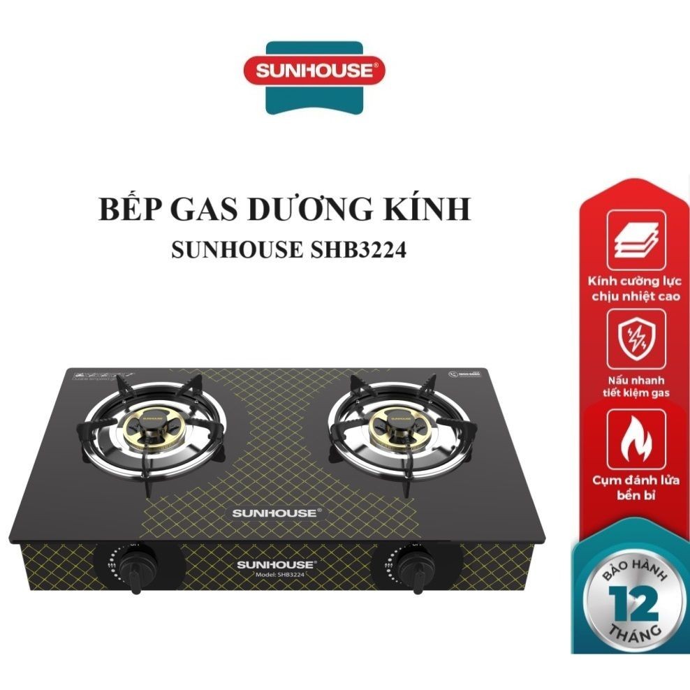 Bếp gas dương kính Sunhouse SHB3224
