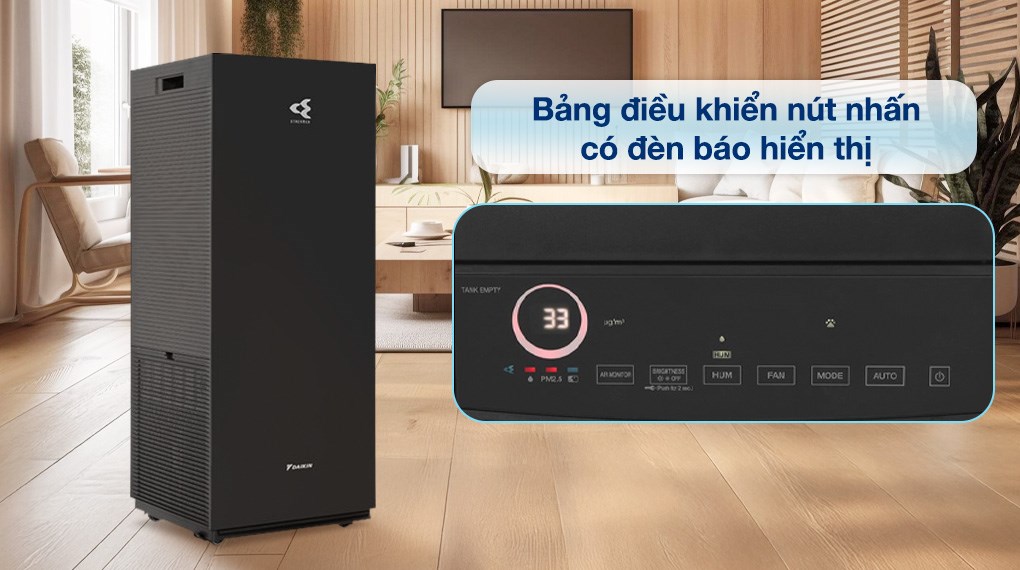Máy lọc không khí Daikin MCK70ZVM7-T 82W (Màu đen)