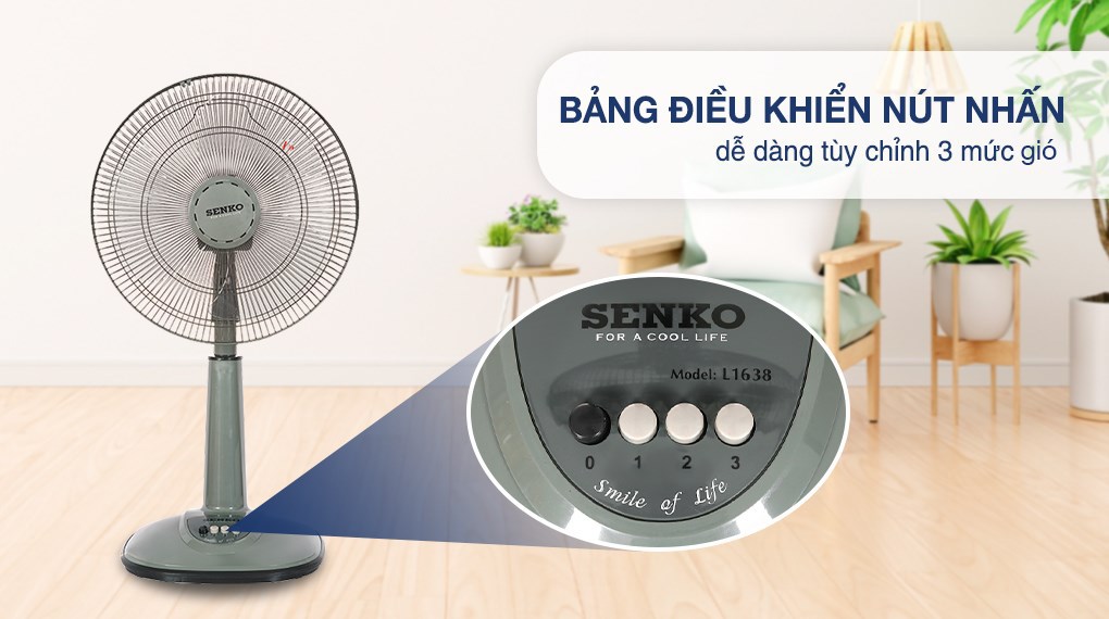 Quạt lửng Senko 3 cánh L1638 47W