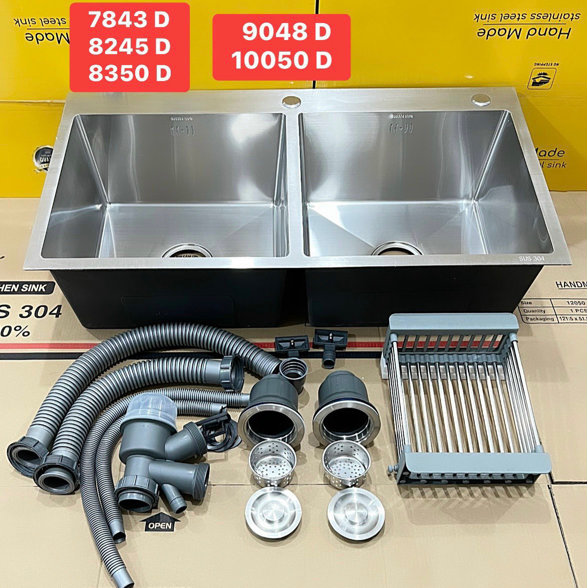 Chậu INOX 8245-304 Đều Mờ
