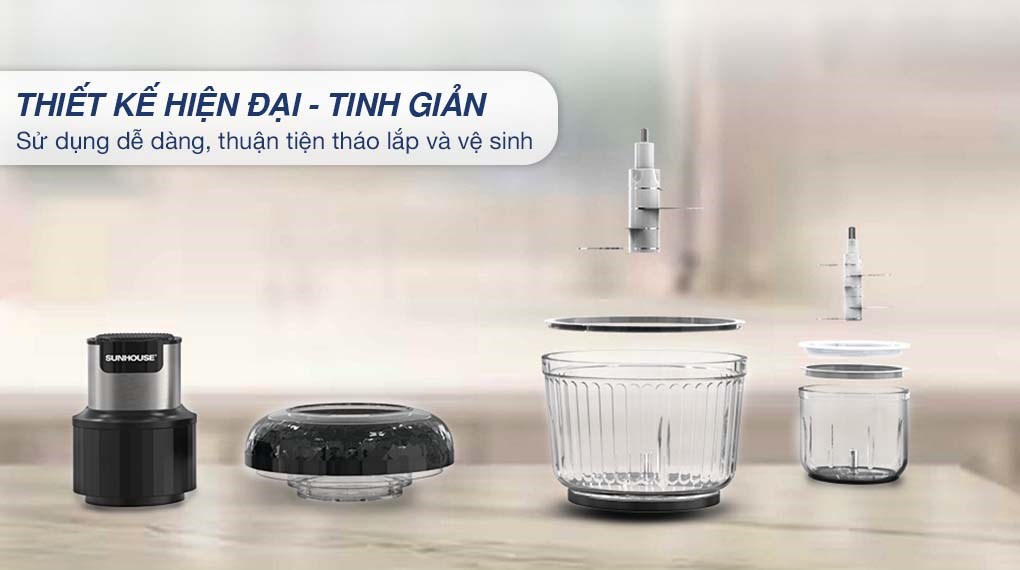 Máy xay thịt đa năng Sunhouse SHD5412 300W 2 lít/0.3 lít