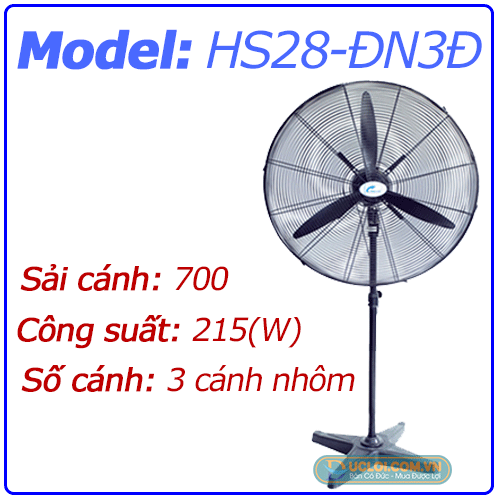 Quạt đứng công nghiệp Ching Hai HS28-ĐN3Đ